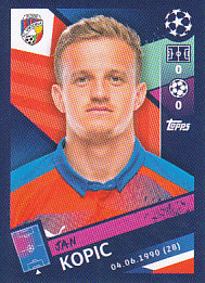 Jan Kopic Viktoria Plzen samolepka UEFA Champions League 2018/19 #492